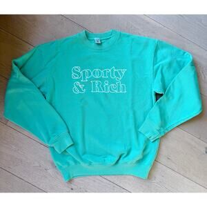 Sporty & Rich Crewneck sweatshirt - NWOT - Size Small - Junior Mint